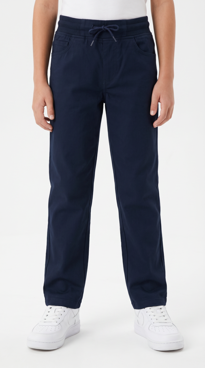 6180 KETEN DÜZ PAÇA LACİVERT OKUL PANT. 6-10 YAŞ 6 ADET