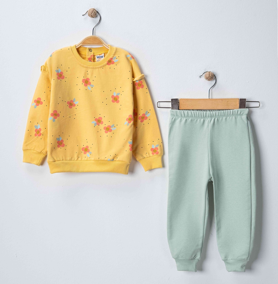 WOW ÇİÇEK BASKILI 9-24 AY 5 ADET  9-24  AY