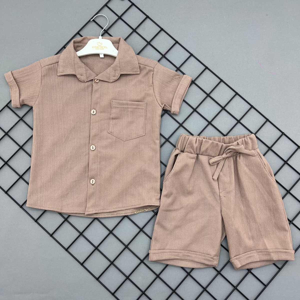 GÖMLEKLİ CEPLİ TAKIM 6-10  YAŞ 5 ADET