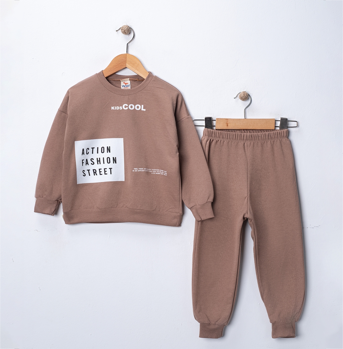 10859 ACTIONFASHION BASKILI MEVSİMLİK 1-4 YAŞ TAKIM 4 ADET