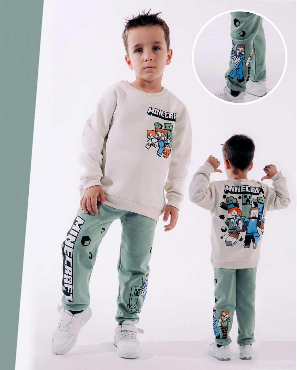 3 İPLİK BASKILI TAKIM 3-10 YAŞ 5 ADET