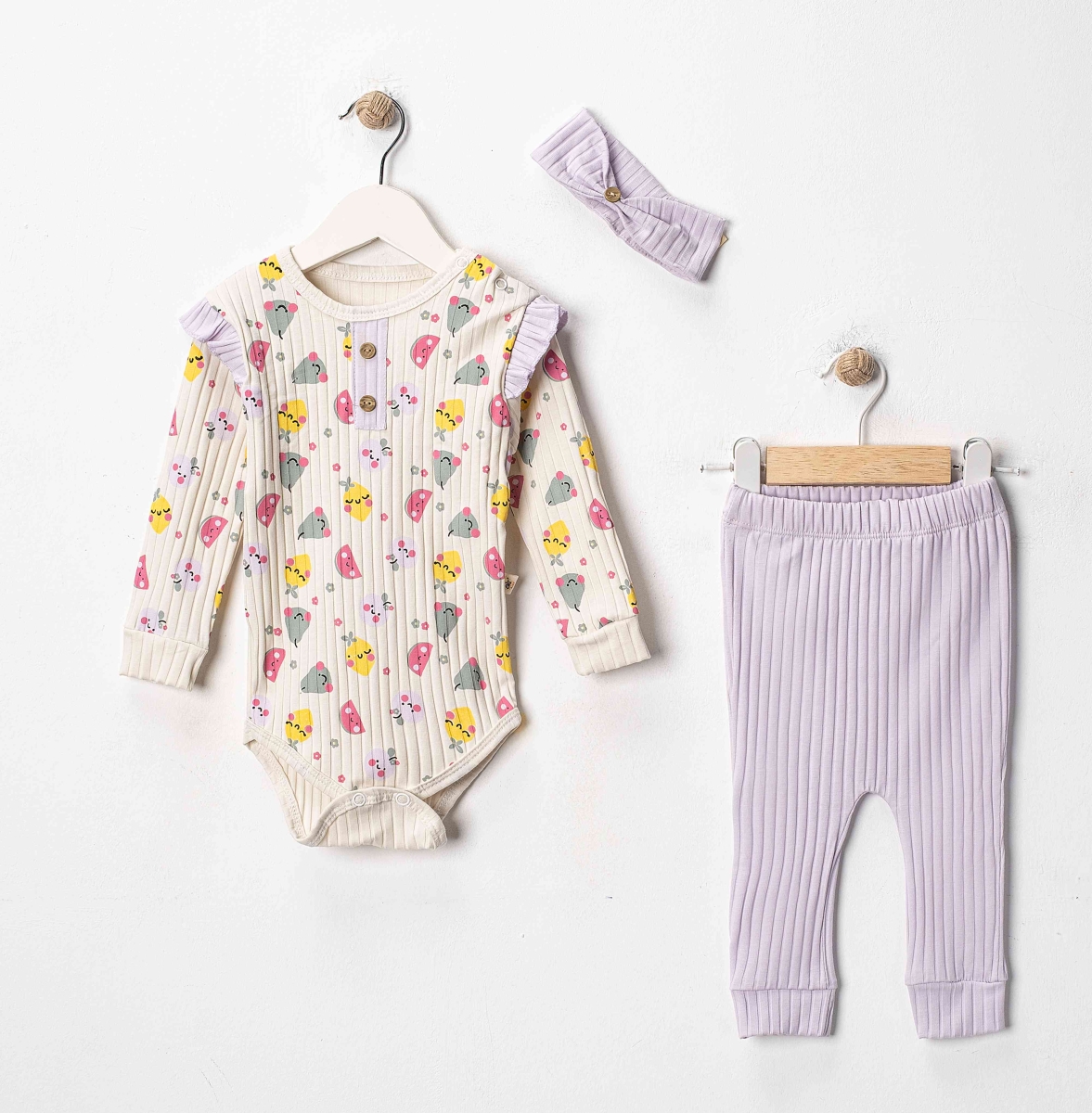 109 ARMUT KARPUZ BASKILI TAKIM 3-12 AY 4 ADET