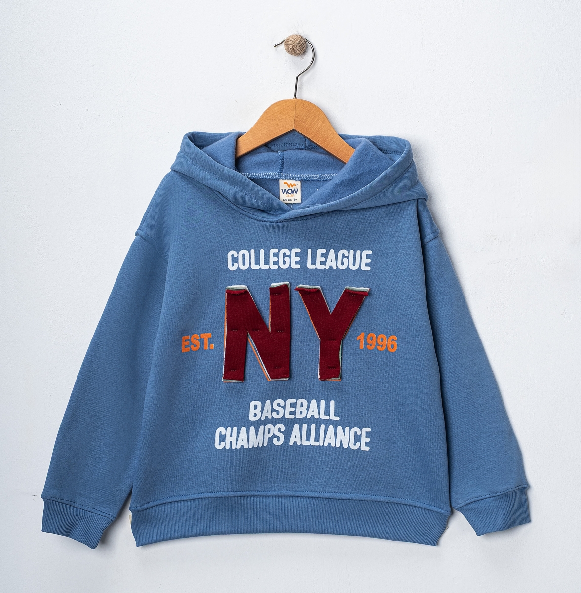 NY BASKILI  3 İP ERKEK SWEAT 5-8  YAŞ 4 ADET