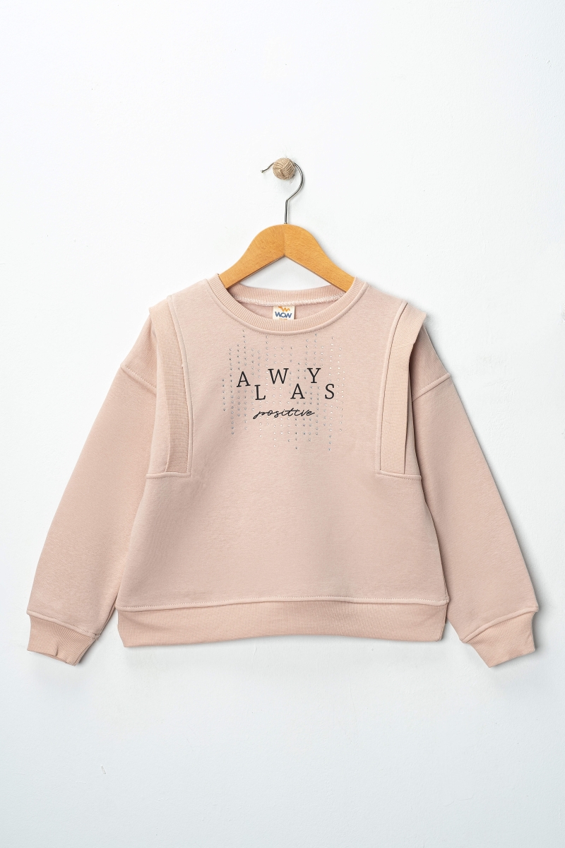 3 İP ALWAYS TAŞ İŞLEMELİ  SWEAT 5-8 YAŞ 4 ADET