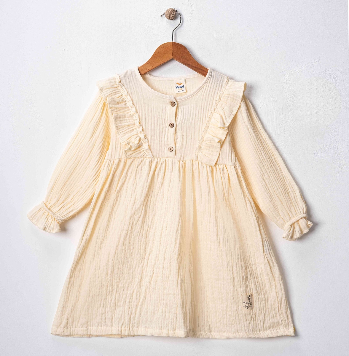 ÖNDEN ETİKETLİ 3-6 YAŞ KIZ ELBİSE 4 ADET