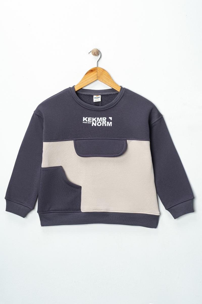 3 İP ERKEK  NORM BASKILI SWEAT 5-8 YAŞ 4 ADET