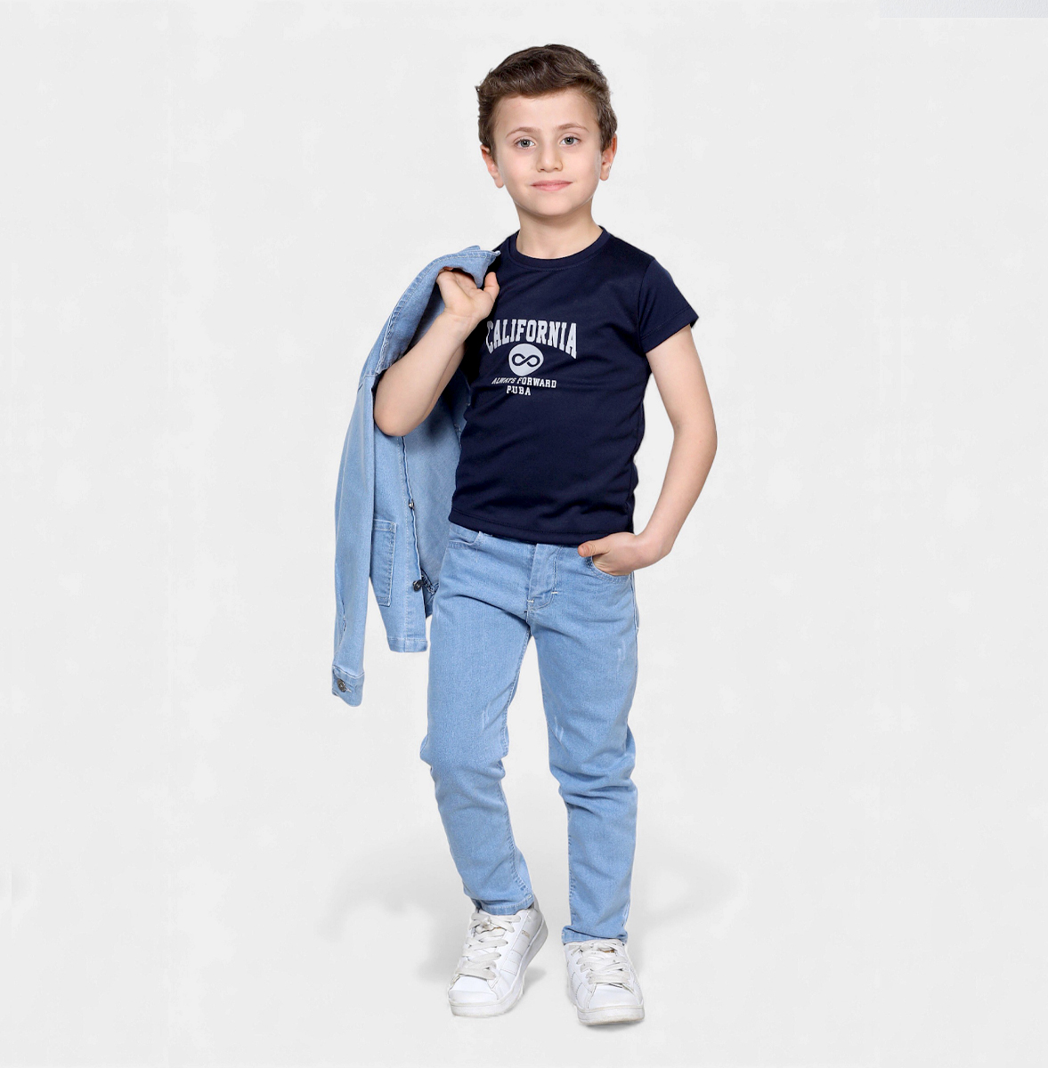 PUBA ERKEK  SİYAH SADE CEPLİ TAKIM 3LÜ 8-12 YAŞ 5 ADET