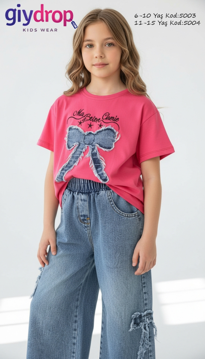 GİYDROP FİYONKLU KOT TAKIM 