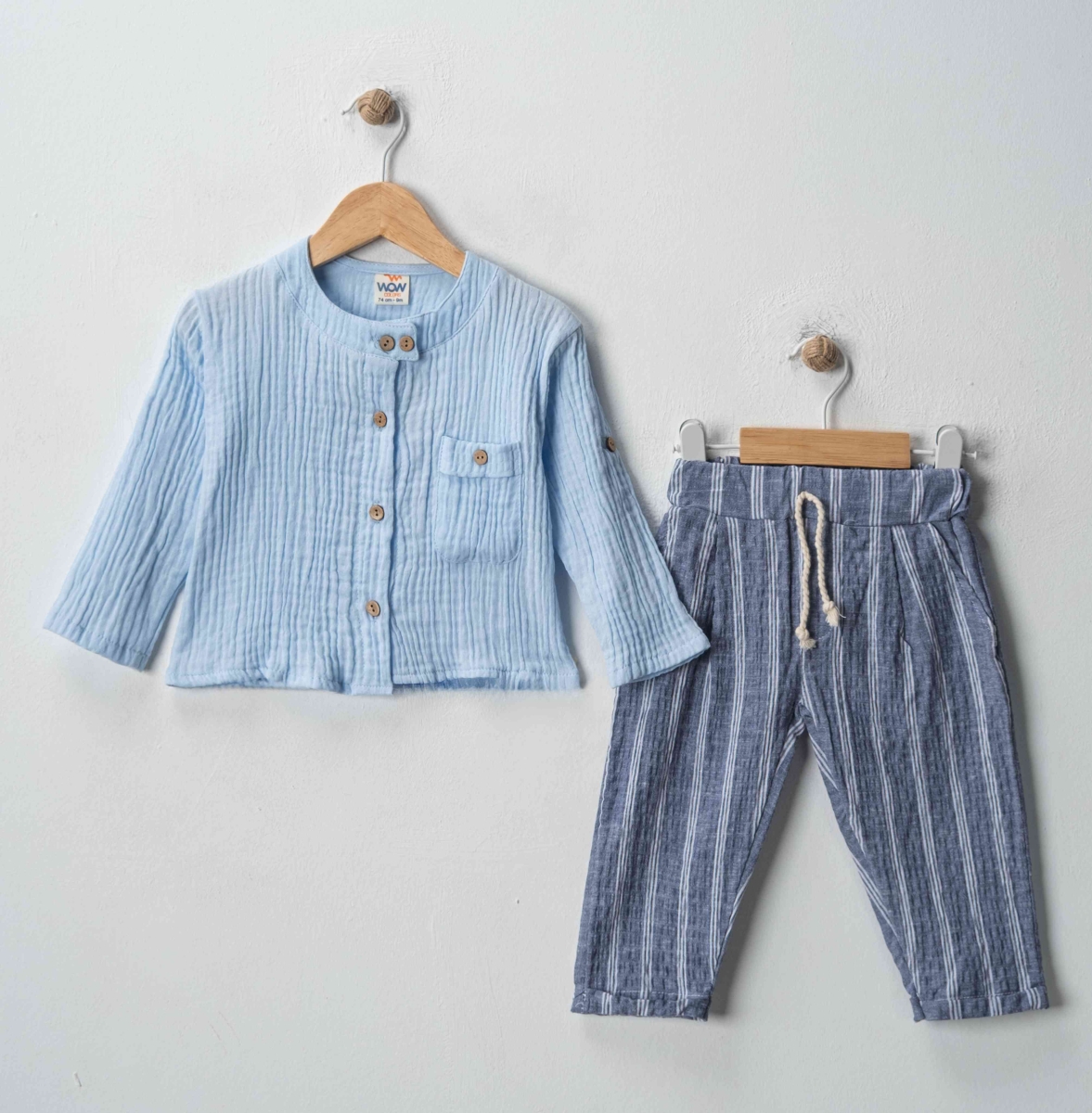 ÜST MÜSLİN GÖMLEKTAKIM 9-24 AY 4 ADET